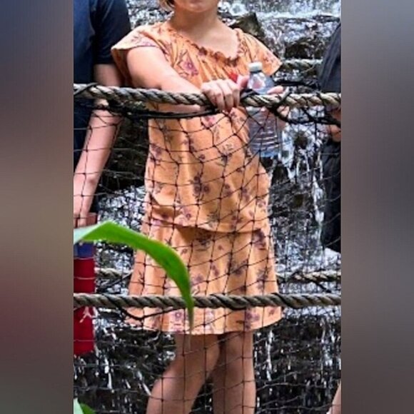 3/$20 Childrens Place 2pc Matching Set Floral Top Ruffled Skirt Smocked Summer - Picture 2 of 14